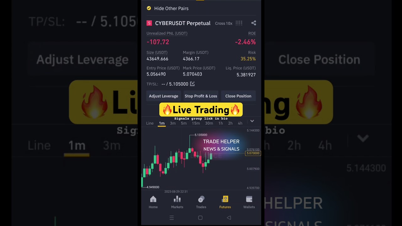 Binance trading on Futures Live #crypto #trading #cryptocurrency #binance #profit