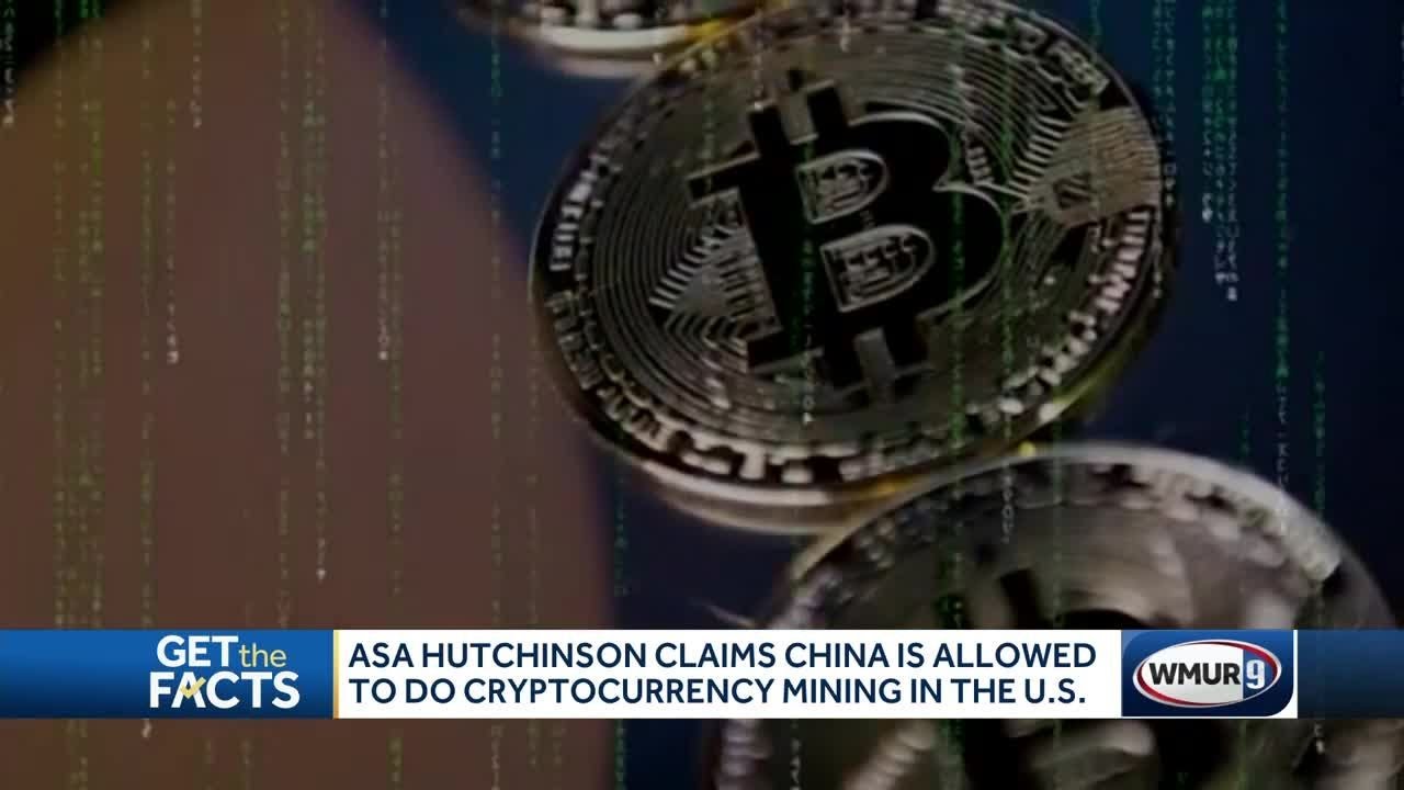 Hutchinson claims China allowed to do cryptocurrency mining in US