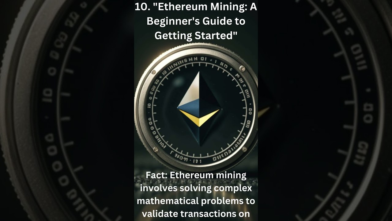 "Ethereum Mining: A Beginner's Guide to Getting Started" #cryptotech #cryptoautomation #ethereum