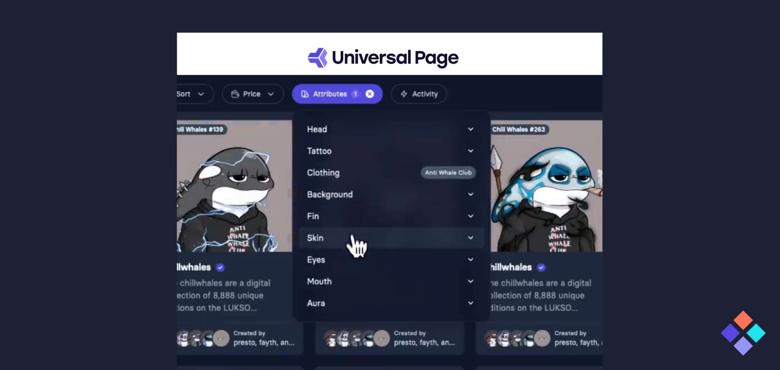 Community Input Powers NFT Customization on Universal Page