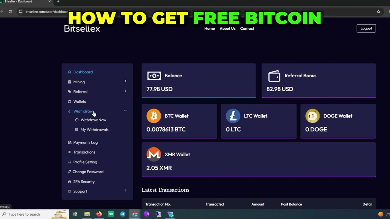 Bitcoin Cloud Mining 2024 _ Tutorial Free Bitcoin