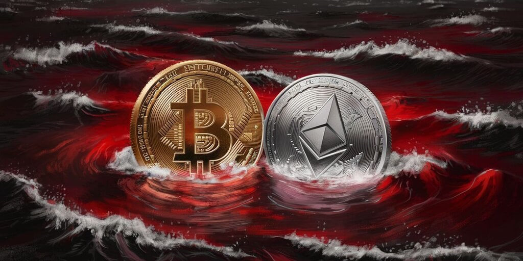 Bitcoin and Ethereum See Red as Crypto Market Boom Turns to Gloom