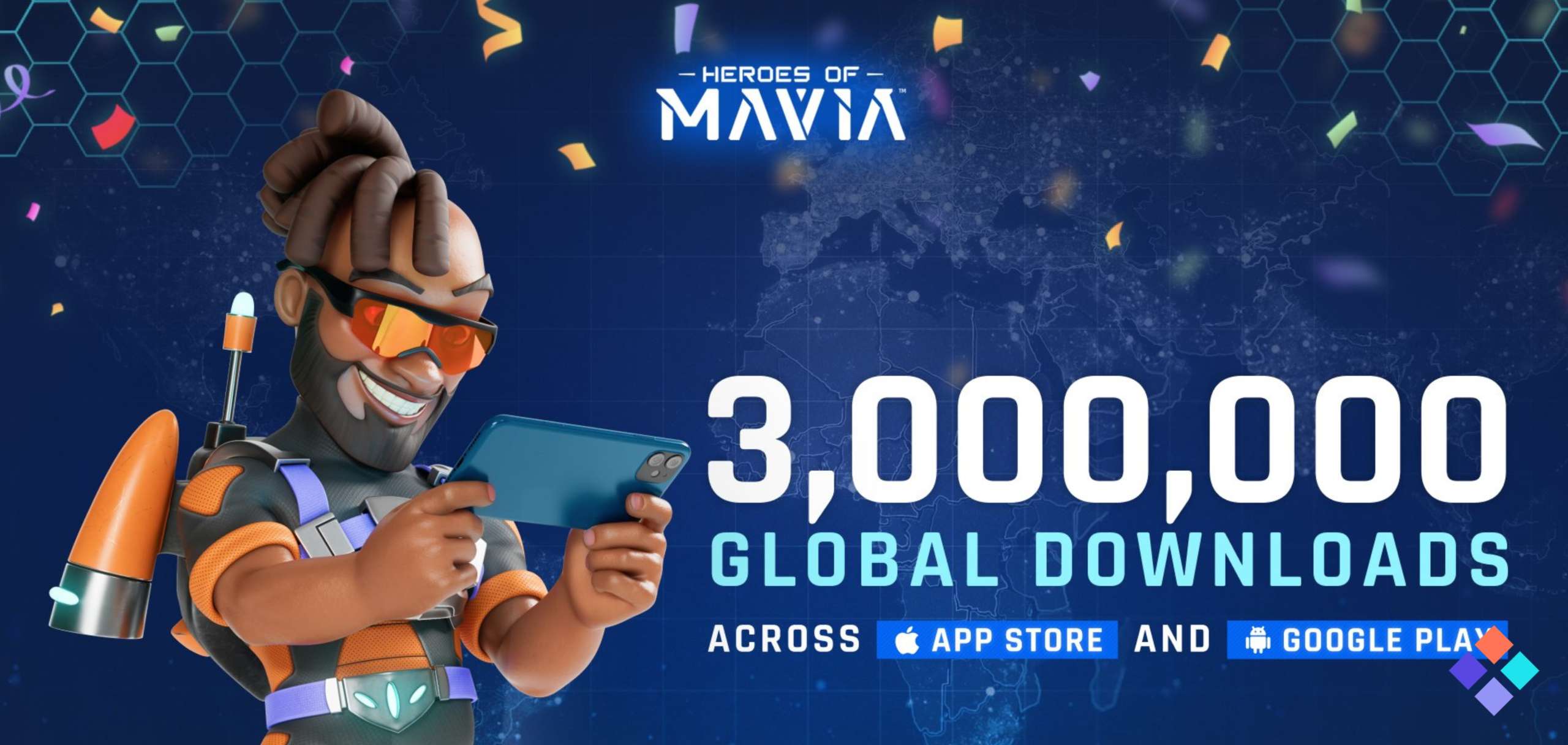 Heroes of Mavia Hits 3M Global Downloads 1 Month Post-Debut