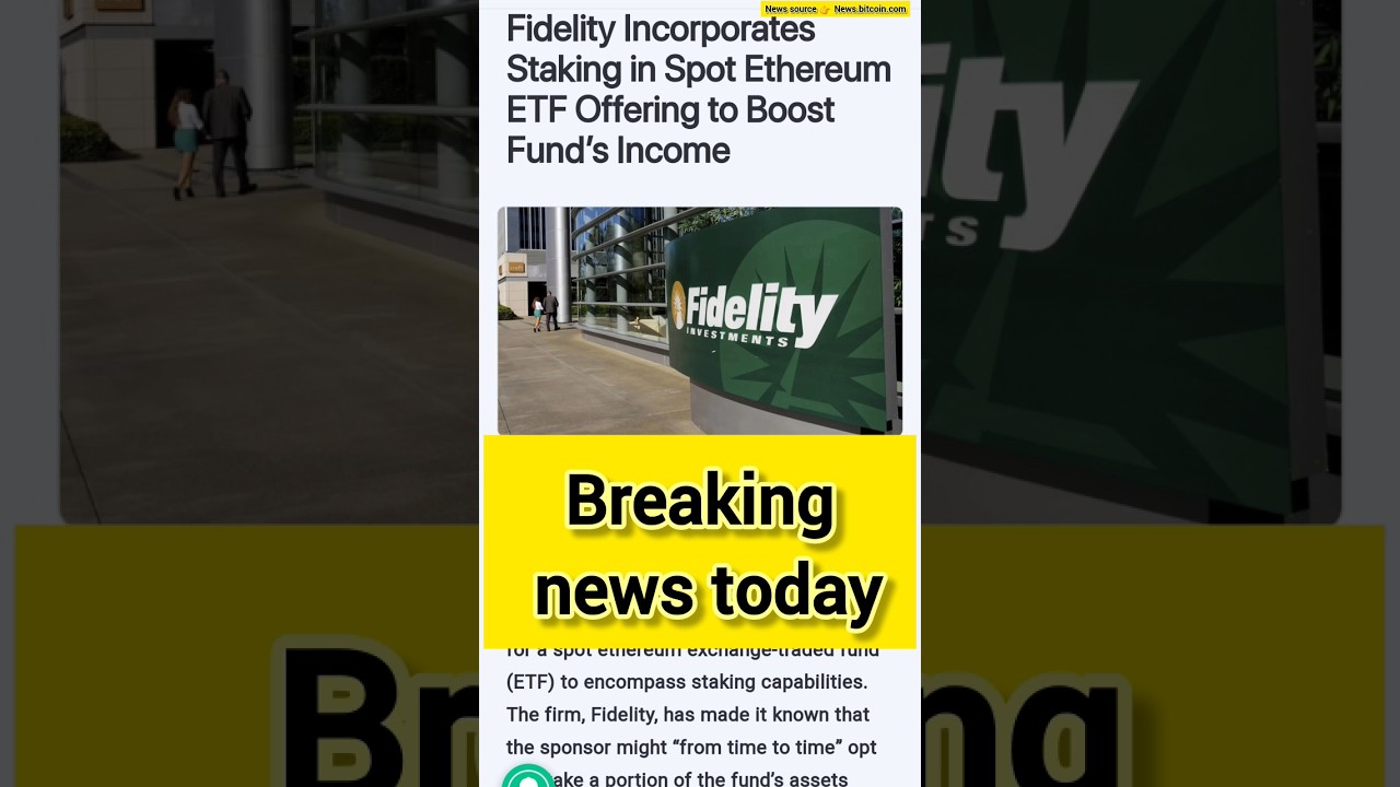 breaking Crypto news today #fidelity #cryptonews  #eth #ethereum